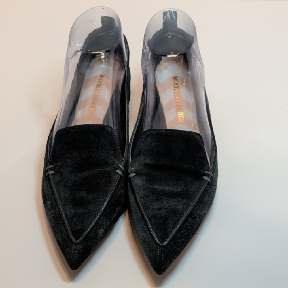 Nicholas Kirkwood Suede Pointed Loafers Size EU 38.5 US Size 8/8.5 - Picture 3 of 14
